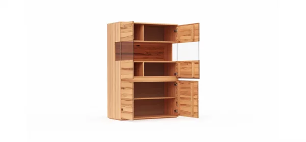 Highboard Hillsboro - Buche/Kernbuche natur, geölt – Bild 6