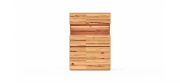 Highboard Hillsboro - inkl. Beleuchtung, Buche/Kernbuche natur, geölt – Bild 6