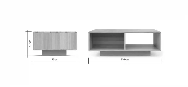 Couchtisch Hillsboro - LBH ca. 110x70x39,4 cm, Buche/Kernbuche natur, geölt – Bild 6