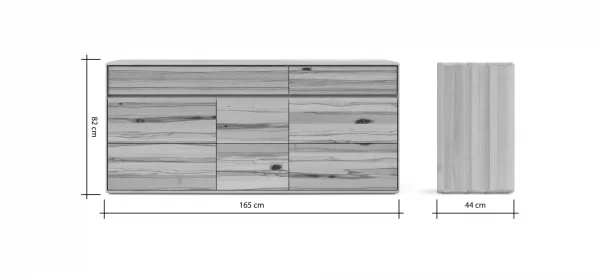 Sideboard Hillsboro - Buche/Kernbuche natur, geölt – Bild 8