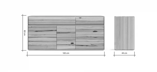 Sideboard Hillsboro - inkl. Beleuchtung, Buche/Kernbuche natur, geölt – Bild 7