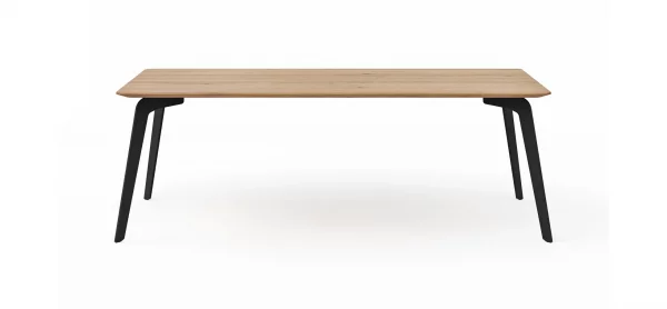 Esstisch Phoenix - LB ca. 220x100cm, Eiche geölt mit Epoxidharz dunkel – Bild 5