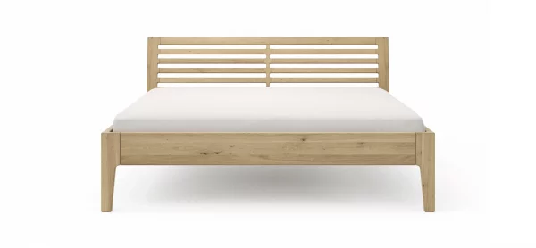 Bettgestell 1660 - Liegefläche ca. 180x200 cm, Wildeiche massiv, bianco geölt – Bild 7