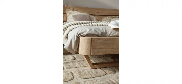 Bettgestell 1660 - Liegefläche ca. 180x200 cm, Wildeiche bianco, sandgestrahlt – Bild 6