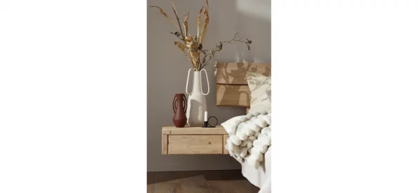Nachttisch 1660 - Wildeiche bianco, sandgestrahlt – Bild 4