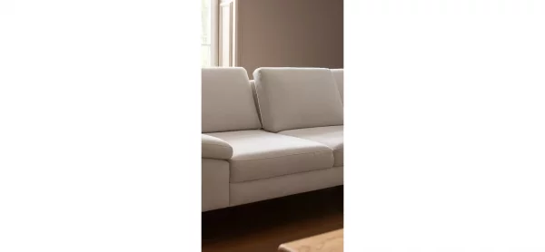 Ecksofa Houston - 2,5-Sitzer, Eckelement und 1-Sitzer mit Abschlussteil rechts,  inkl. Sitztiefenverstellung und Armlehne klappbar, Stoff, Natur – Bild 7