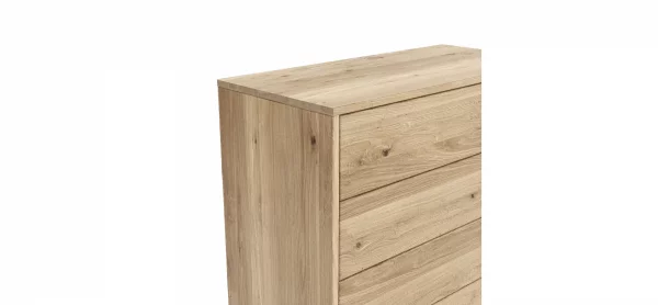 Schubkasten Williston - Korpus Wildeiche bianco / Front sandgestrahlt – Bild 2