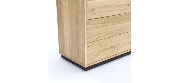Schubkasten Williston - Korpus Wildeiche bianco / Front sandgestrahlt – Bild 3