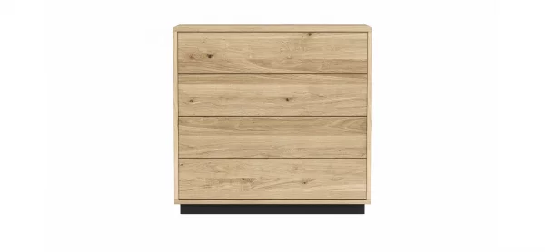 Schubkasten Williston - Korpus Wildeiche bianco / Front sandgestrahlt