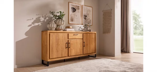 Sideboard Farmingdale light - Eiche massiv, natur geölt – Bild 4