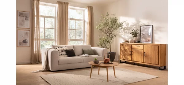 Sideboard Farmingdale light - Eiche massiv, natur geölt – Bild 5