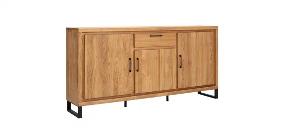 Sideboard Farmingdale light - Eiche massiv, natur geölt