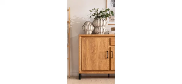 Sideboard Farmingdale light - Eiche massiv, natur geölt – Bild 8