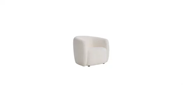 Sessel Karasu - Stoff, Weiß
