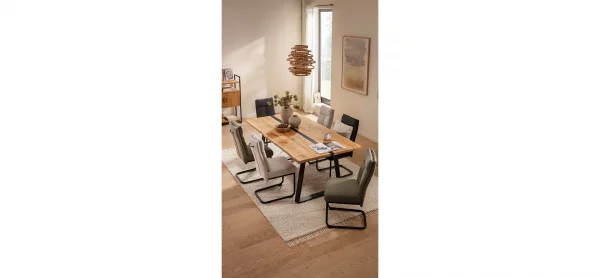 Freischwinger Ravina - Stoff, Creme – Bild 2