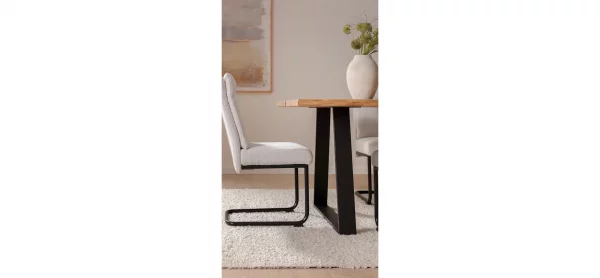Freischwinger Ravina - Stoff, Creme – Bild 3