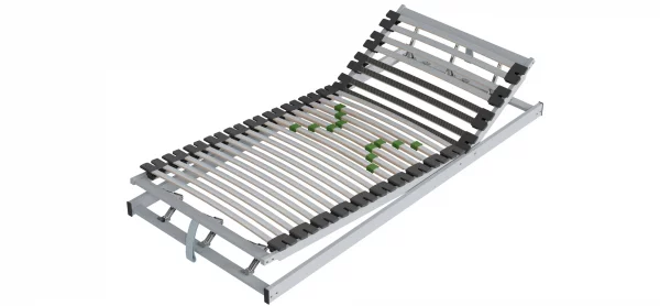 Lattenrost Alpin Schlafsysteme Alpin-D-KF - 90x200cm, Kopf-/Fußteil manuell verstellbar – Bild 2