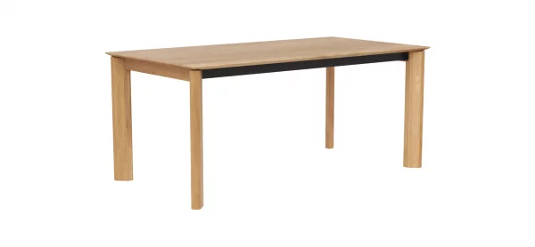Esstisch Hillsboro - ausziehbar, LB ca. 180x95 cm, Wildeiche massiv