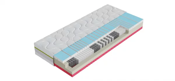 Tonnentaschenfederkernmatratze Natura Alpin Aqua Cool TFK-PM - 180x200cm, H3 fest