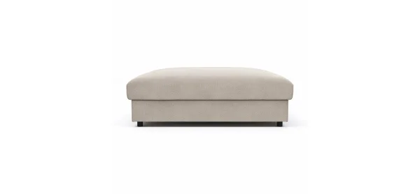 Hocker Stormy - LB ca. 110x110 cm, Stoff, Creme – Bild 3