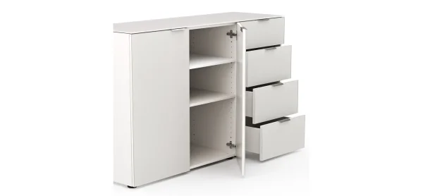 Kommode Colorado Beimöbel - BHT ca. 135x87x43 cm, Offwhite – Bild 5