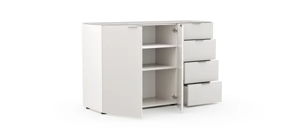 Kommode Colorado Beimöbel - BHT ca. 135x87x43 cm, Offwhite – Bild 8