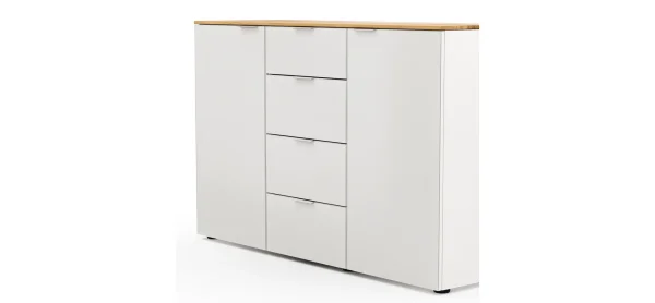 Kommode Colorado Beimöbel - BHT ca. 135x87x43 cm, Weiß – Bild 4