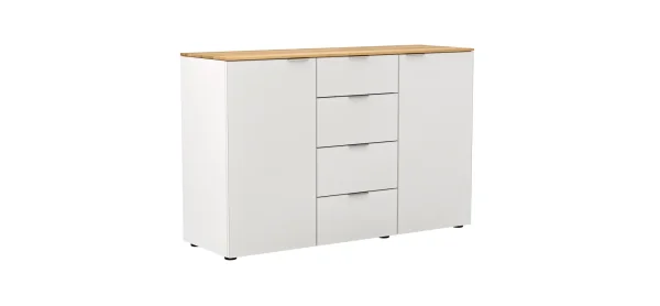 Kommode Colorado Beimöbel - BHT ca. 135x87x43 cm, Weiß