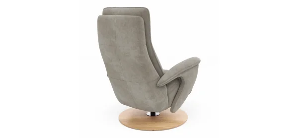 Sessel Tulsa Relax - Größe M, inkl. Kopf-/Fußteil/Rückenlehne verstellbar, Stoff, Graubeige – Bild 7