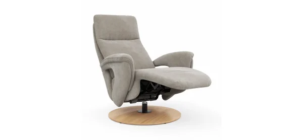 Sessel Tulsa Relax - Größe M, inkl. Kopf-/Fußteil/Rückenlehne verstellbar, Stoff, Graubeige – Bild 8