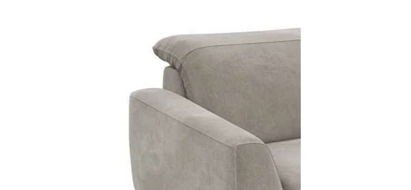 Sofa Tulsa KV - 3-Sitzer, inkl. Kopfteilverstellung, Stoff, Graubeige – Bild 3