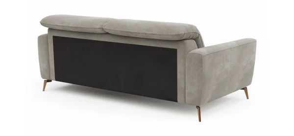 Sofa Tulsa KV - 3-Sitzer, inkl. Kopfteilverstellung, Stoff, Graubeige – Bild 7