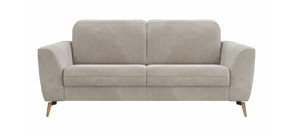 Sofa Tulsa KV - 2,5-Sitzer, inkl. Kopfteilverstellung, Stoff, Graubeige