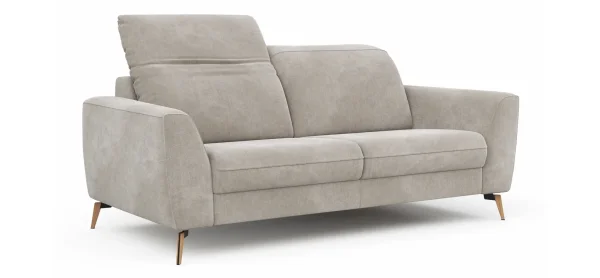 Sofa Tulsa KV - 2,5-Sitzer, inkl. Kopfteilverstellung, Stoff, Graubeige – Bild 8