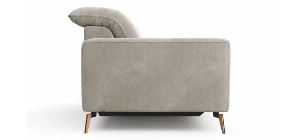 Sofa Tulsa KV - 2,5-Sitzer, inkl. Relaxfunktion und Kopfteilverstellung (motorisch), Stoff, Graubeige – Bild 6