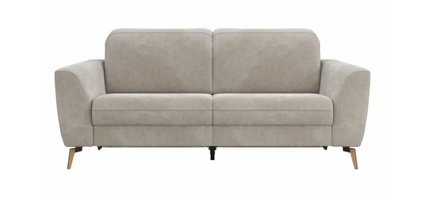 Sofa Tulsa KV - 2,5-Sitzer, inkl. Relaxfunktion und Kopfteilverstellung (motorisch), Stoff, Graubeige