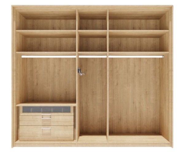 Bettanlage mit Nachtkonsolen und 5türigen Kleiderschrank "Natura Scottsdale" – Bild 5