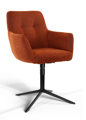 Armlehnstuhl Nashfield - drehbar, Stoff, Hazel