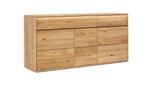 Sideboard Hillsboro - inkl. Beleuchtung, Wildeiche natur, geölt