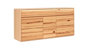 Sideboard Hillsboro - inkl. Beleuchtung, Buche/Kernbuche natur, geölt