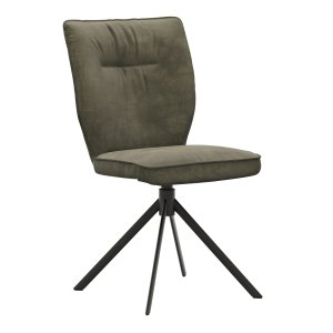 Stuhl Westmore - drehbar, Stoff, Dunkelgrün