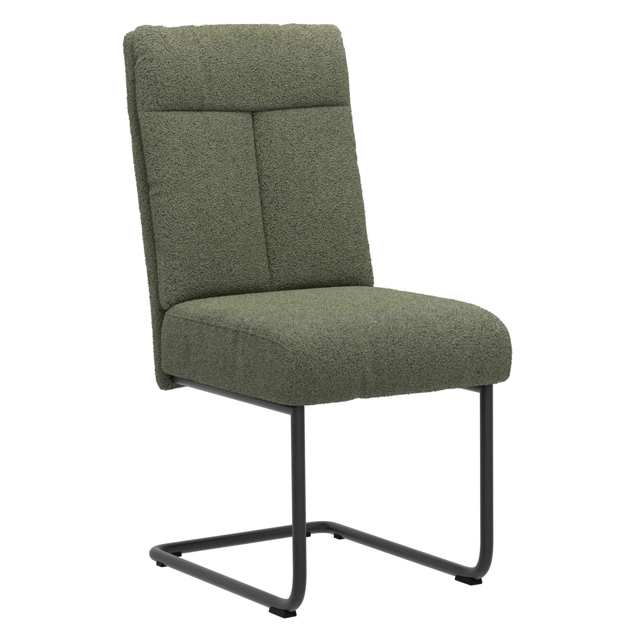 Freischwinger Ravina - Stoff, Olivgrün