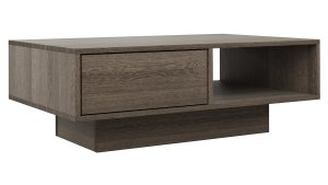 Couchtisch Saratoga - Buche massiv, silbergrau geölt