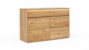 Sideboard Hillsboro - inkl. Beleuchtung, Wildeiche natur, geölt