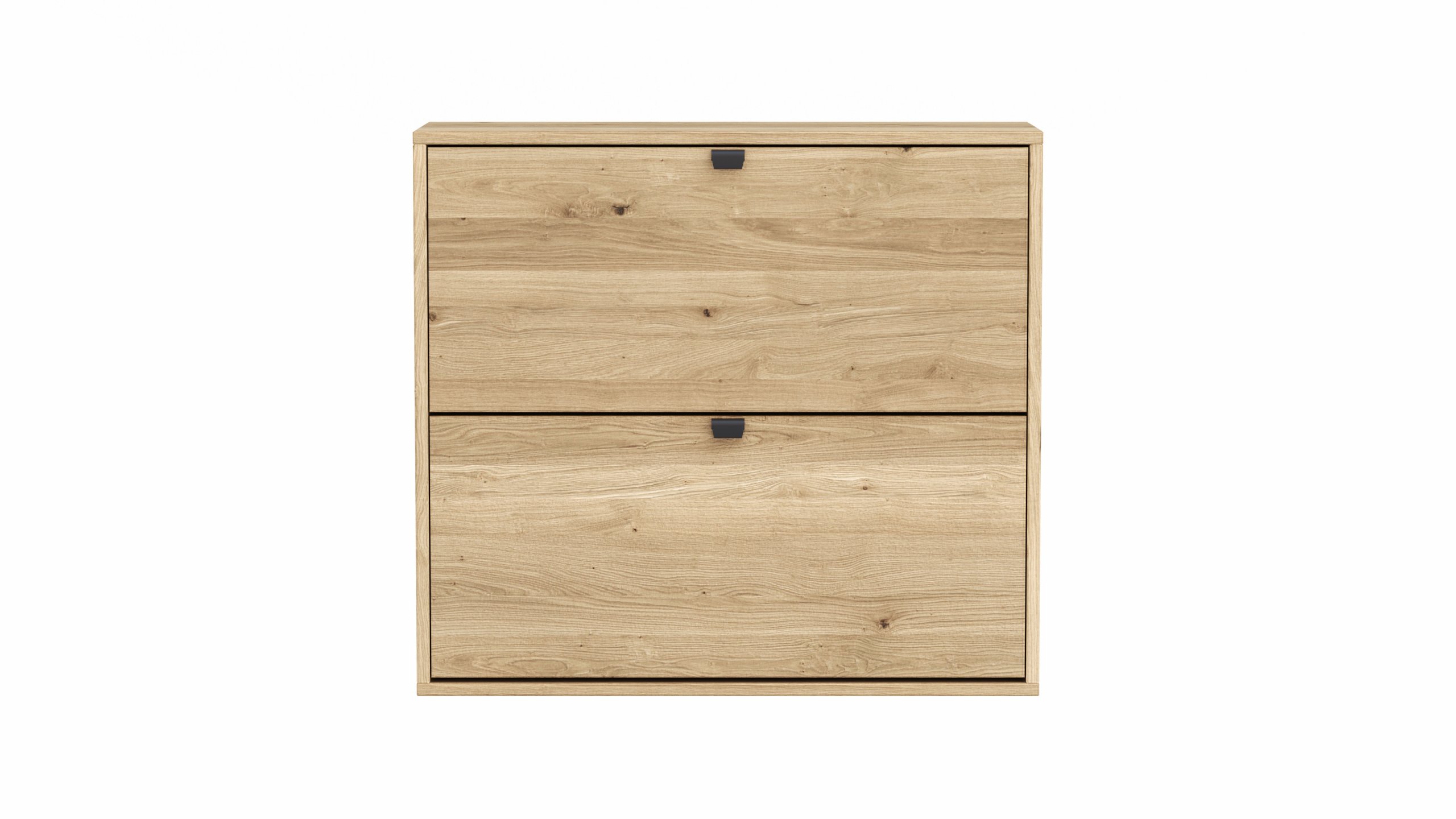 Schuhschrank Williston - Korpus Wildeiche bianco / Front sandgestrahlt