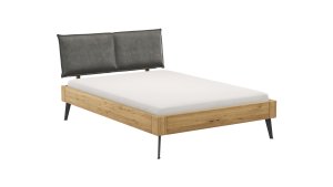 Bettgestell 1660 - Liegefläche ca. 140x200 cm, Wildeiche massiv, geölt