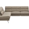 Ecksofa San Fernando - 2-Sitzer mit Ecke rechts, Armlehne verstellbar, Rückenlehne/Sitztiefe verstellbar, Stoff, Latte