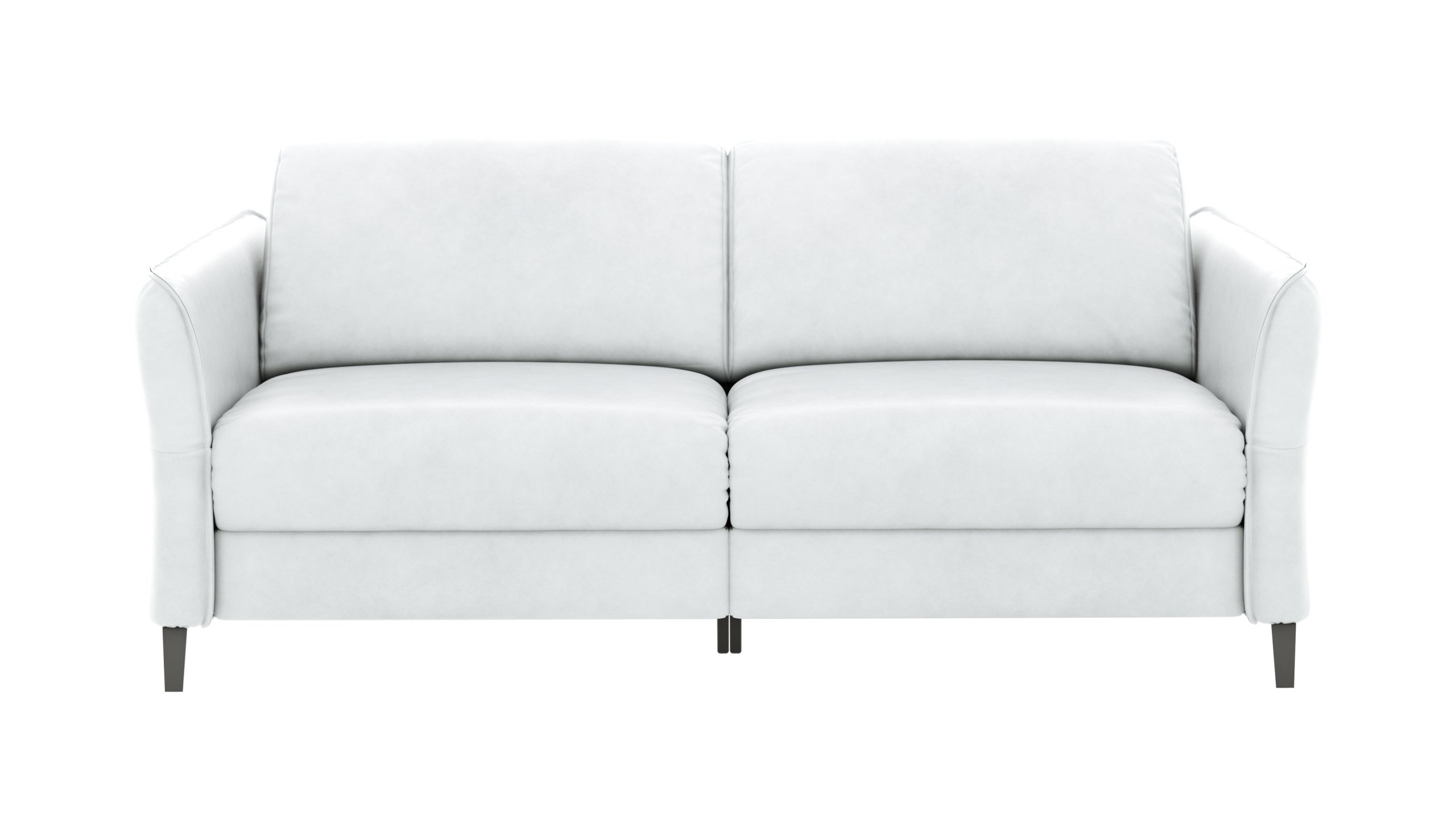 Sofa Mendoza - 2,5-Sitzer, Relaxfunktion (motorisch), Armlehne verstellbar, Leder, Eisblau