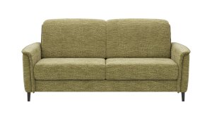Sofa Bolivien - 2,5-Sitzer groß, Kopfteil verstellbar, Stoff, Moos