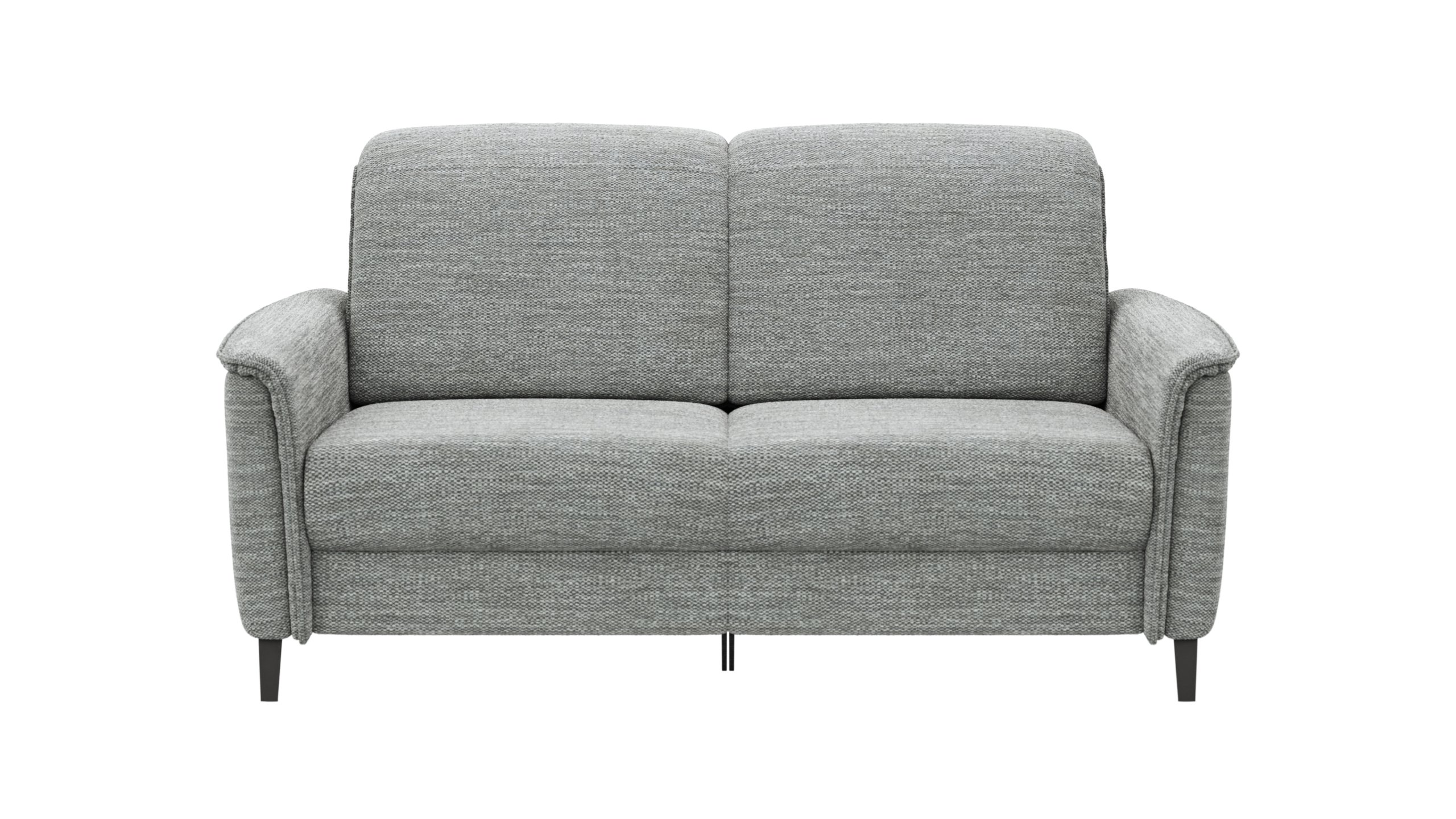 Sofa Bolivien - 2,5-Sitzer mit Relaxfunktion/Kopfteilverstellung motorisch, Stoff, Eisblau